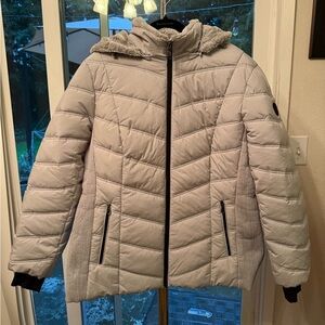 Nautica Sz XXL Women's Light Gray Puffer Jacket